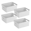 Sunware Sigma home 4er-Set 24L Aufbewahrungsbox - weiß