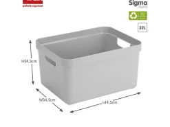 Sunware Sigma home 4er-Set Grey Aufbewahrungsbox - Set von 4