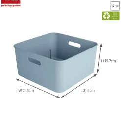 Sunware Sigma home 4er-Set cube boxen mit Deckel - blau