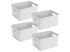 Sunware Sigma home 4er-Set 32 Liter Aufbewahrungsbox - White