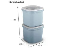 Sunware sigma home Food 2er-Set Lunchbox - Blue