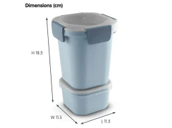 Sunware sigma home Food 2er-Set Lunchbecher - blau