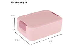 Sunware sigma home Food 2er-Set Lunchbox klein - rosa