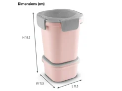 Sunware sigma home Food 2er-Set Lunchbecher - rosa