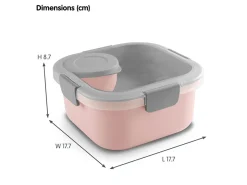 Sunware sigma Home Food 2er-Set Lunchbox - rosa