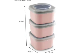 Sunware Sigma home Food to go Set von 6 Lunchboxen - Pink