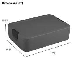 Sunware Sigma home Food to go große Lunchbox - Anthracite