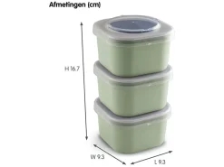 Sunware Sigma home Food to go Set von 6 Lunchboxen - Green