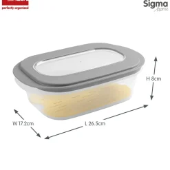 Sunware Sigma home Käsedose mit Tablett - Grey