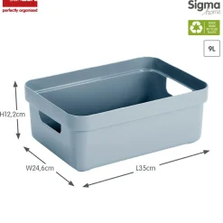 Sunware Sigma home 9L Set von 6 Aufbewahrungsboxen - Blue