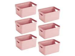 Sunware Sigma Home 5-Liter Pink Aufbewahrungsbox - Set von 6