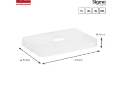 Sunware Sigma home transparent Deckel - Set von 6
