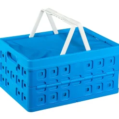 Sunware Square 32 Liter Klappbox mit Griff und Kühltasche - Blue