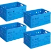 Sunware Square 46 Liter Set von 4 Klappboxen - Blue