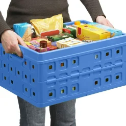 Sunware Square 46 Liter Set von 4 Klappboxen - Blue