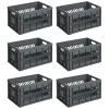 Sunware Square Heavy Duty 45 Liter 6er-Set Klappboxen