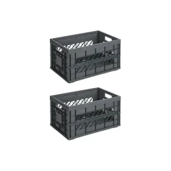 Sunware Square Heavy Duty 45 Liter 2er-Set Klappboxen