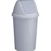 Sunware Twinga 45 Liter graue Schwingdeckeleimer