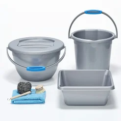 Sunware Water-line 10 Liter viereckig graue Schüssel