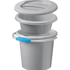 Sunware Water-line 12 Liter graues Eimer Set