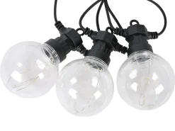 Svenska Living transparente runde Lichterkette - farbiges Licht