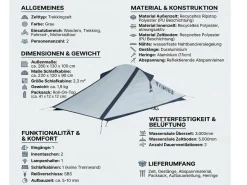Tambu 2 Personen Trekkingzelt