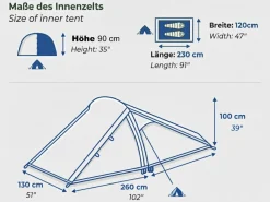 Tambu 2 Personen Trekkingzelt
