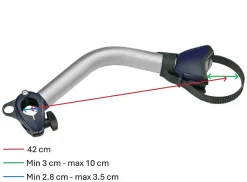 Thule Omni-Bike Holder 3 extra lange Fahrradklemme – silber