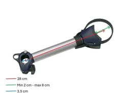 Thule Omni-Bike Holder 2 mittellange Fahrradklemme – silber