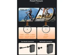Tireboost TBS 2 Mini elektrische Fahrradpumpe
