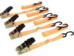 Toolland ARAT2554 2-teilig Spanngurt-Set mit Ratsche - 5 Meter
