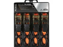 Toolland ARAT2554 2-teilig Spanngurt-Set mit Ratsche - 5 Meter