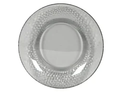 Transparenter grauer Teller Ø27 cm