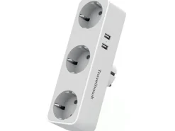 Travelhawk 3-fach Steckdosenadapter - White
