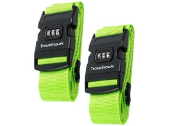 Travelhawk Green Koffergurt - Set von 2