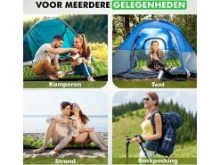 Travelhawk Isomatte für 2 Personen, selbstaufblasend, grün