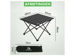Travelhawk klappbarer Campingtisch - 56 x 40 cm