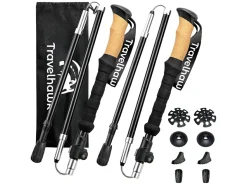 Travelhawk Nordic-Walking-Stöcke - Black