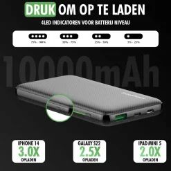 Travelhawk Powerbank - 10.000mAh