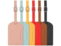Travelhawk PU Leather Kofferanhänger - Set von 6