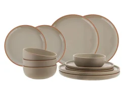 Travellife Avila Taupe Brown Geschirrset – 12-teilig