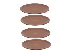 Travellife Nova Cacao 20 cm Frühstücksteller - Set von 4