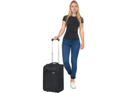 TravelZ 51 cm Black faltbares Händgepäckkoffer