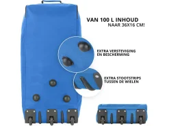 TravelZ 100 Liter faltbare Rolltasche