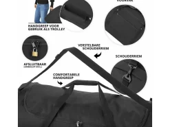 TravelZ 100 Liter faltbare Rolltasche