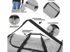 TravelZ 100 Liter faltbare Rolltasche