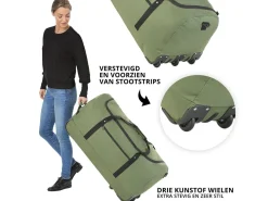 TravelZ 100 Liter faltbare Rolltasche