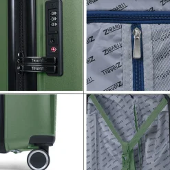 TravelZ Swinger 55 cm Handgepäck Reisekoffer - Green