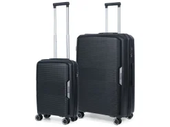TravelZ Swinger 2-teilige Kofferset - Black