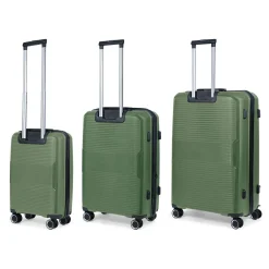 TravelZ Swinger 3-teiliges Kofferset - Green